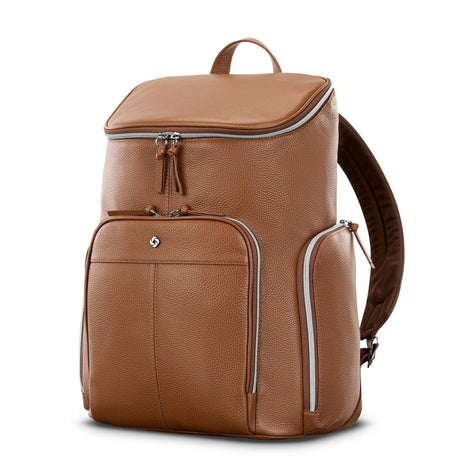Samsonite Mobile Solutions Leather Deluxe Backpack