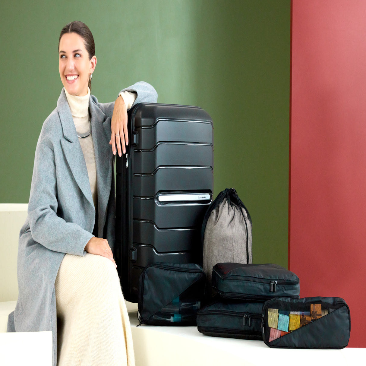 Samsonite Travel Accessories 6-Piece Compression Packing Cubes