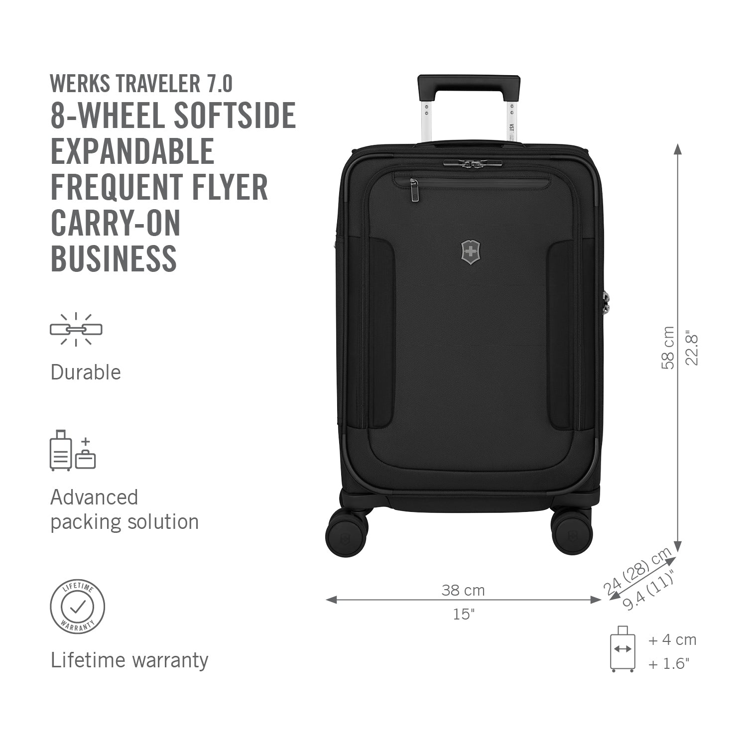 ギラーモ フォルチーノ The Business Trip 箱無し Victorinox Werks Traveler 7.0 Frequent Flyer Business Carry-On