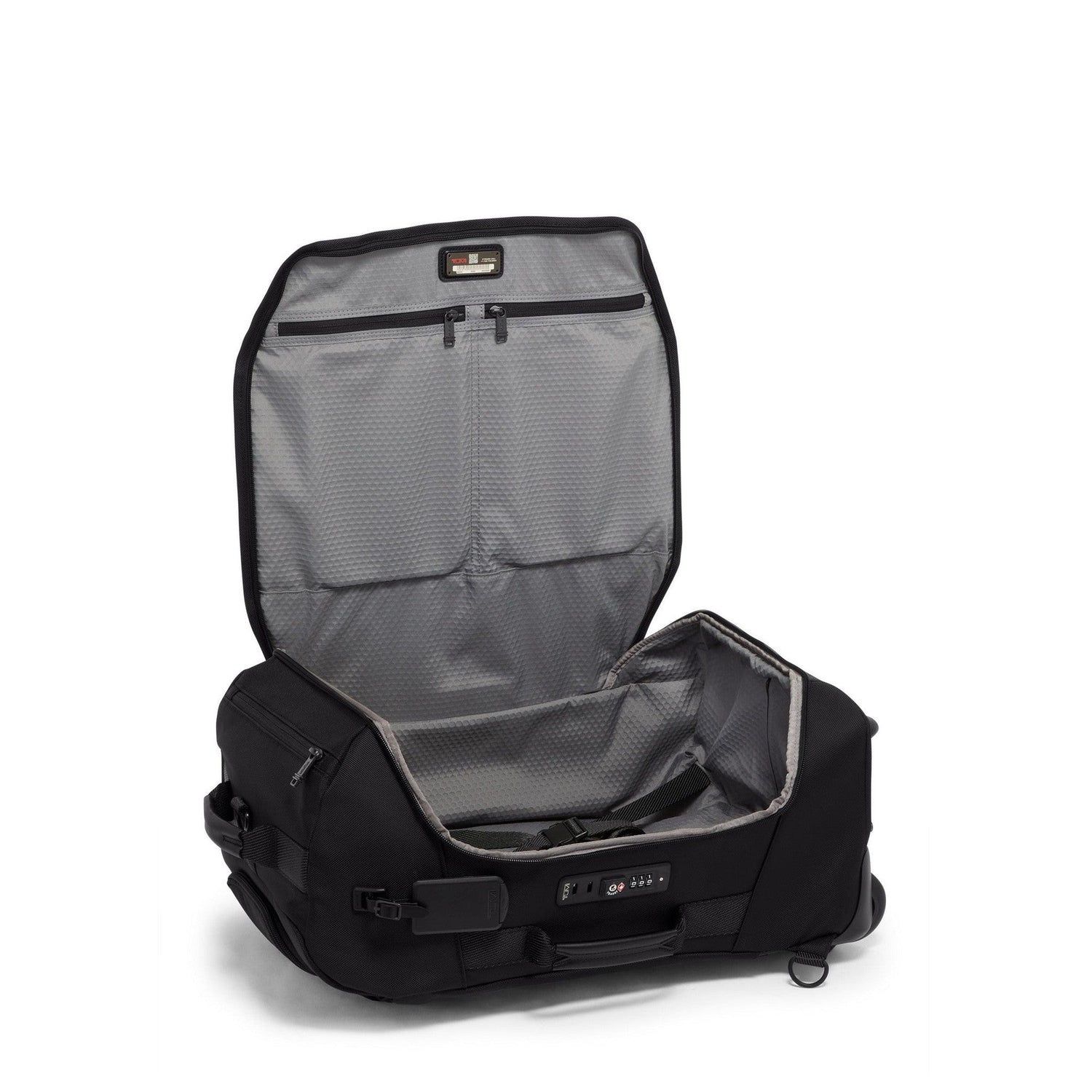 tumi alpha bravo peterson wheeled carry on backpack black TUMI Alpha Bravo International 2 Wheel Duffel Backpack Carry On – Luggage Pros