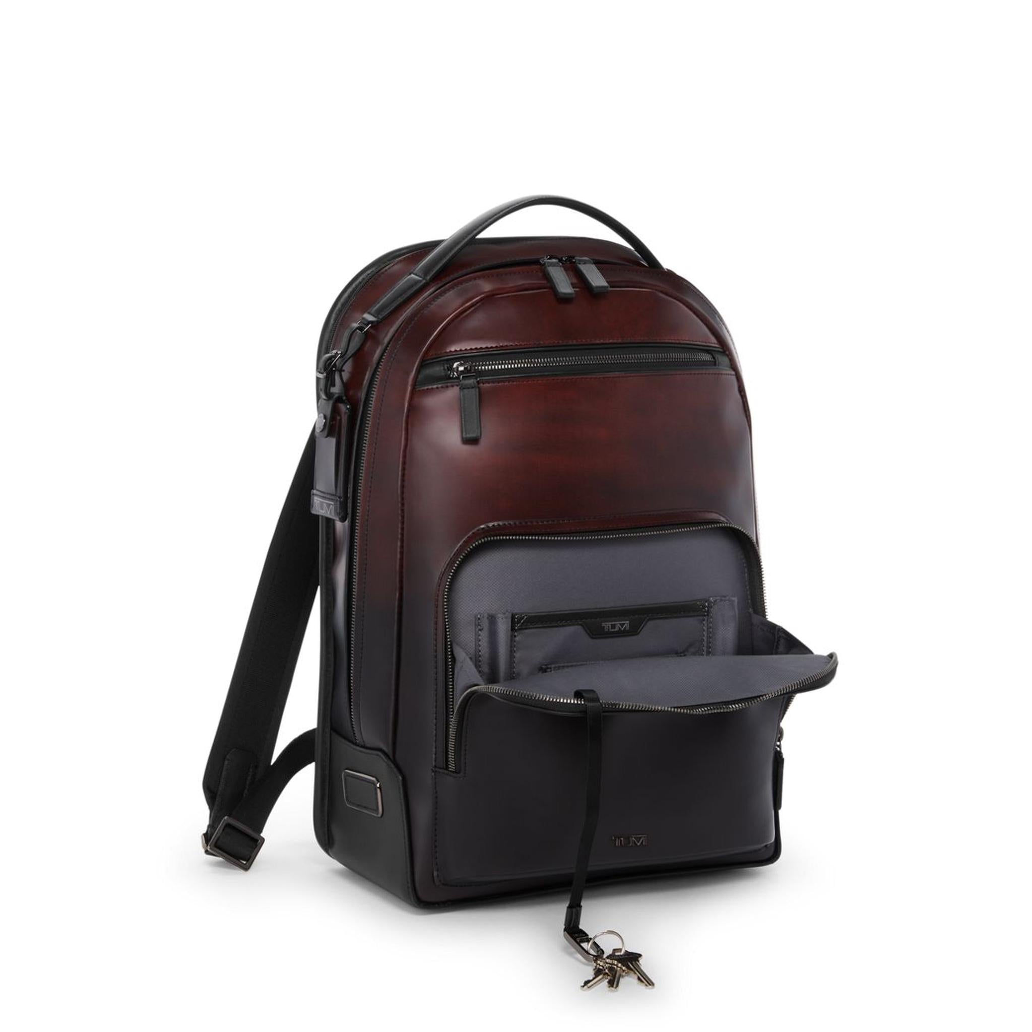 TUMI Harrison Warren Leather Backpack – Luggage Pros