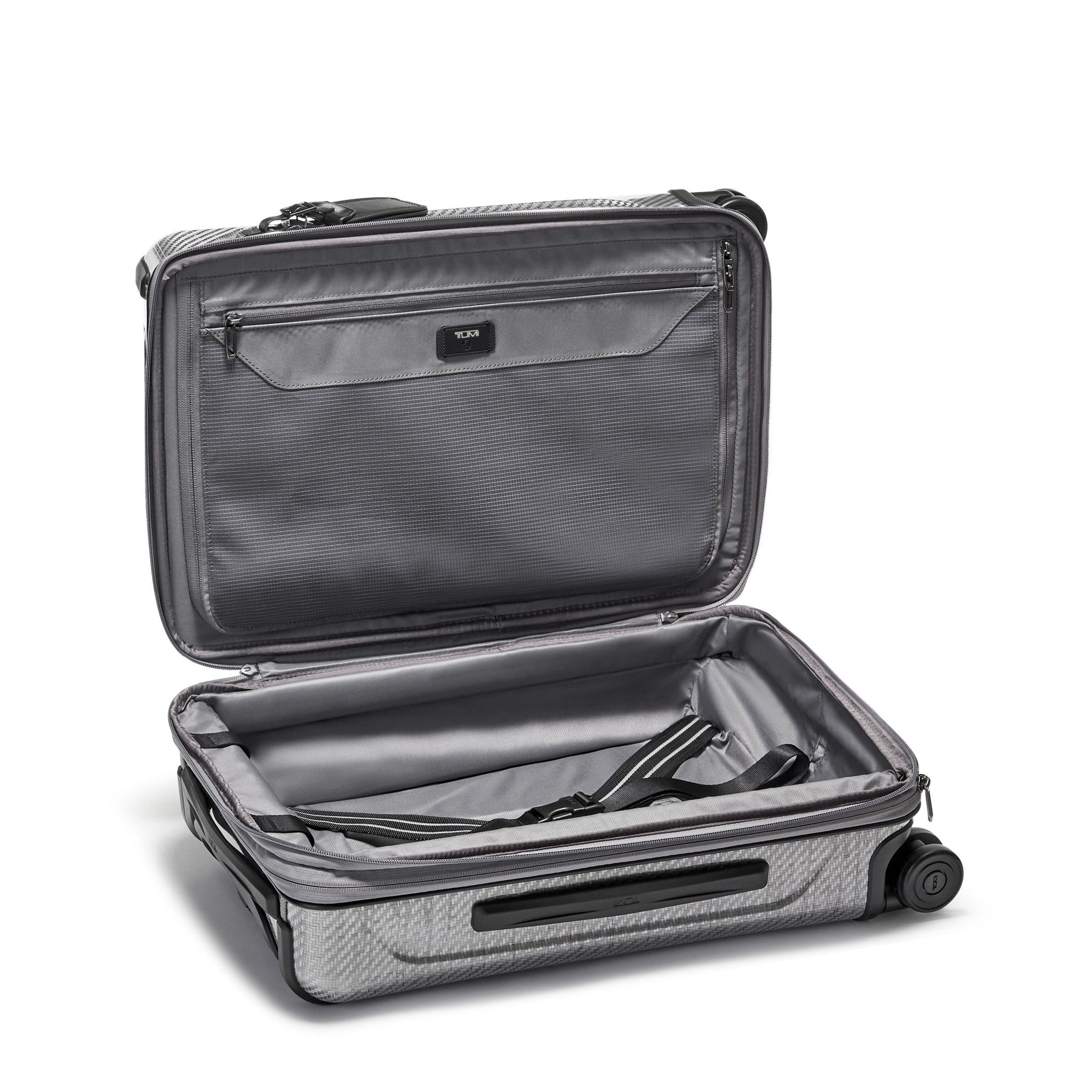 【新品未使用】TUMI 折りたたみバッグ ライトグレー TUMI Tegra-Lite International Front Pocket Expandable Carry-On