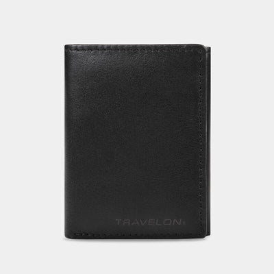 Travelon RFID Blocking Leather Trifold Wallet