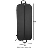 Wally Bags 52-inch Premium Travel Garment Bag with Shoulder Strap, Two Large Pockets and Printed Lining