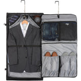Wally Bags Solutions 45-inch Premium Garment Bag with Shoulder Strap and Multiple Pockets