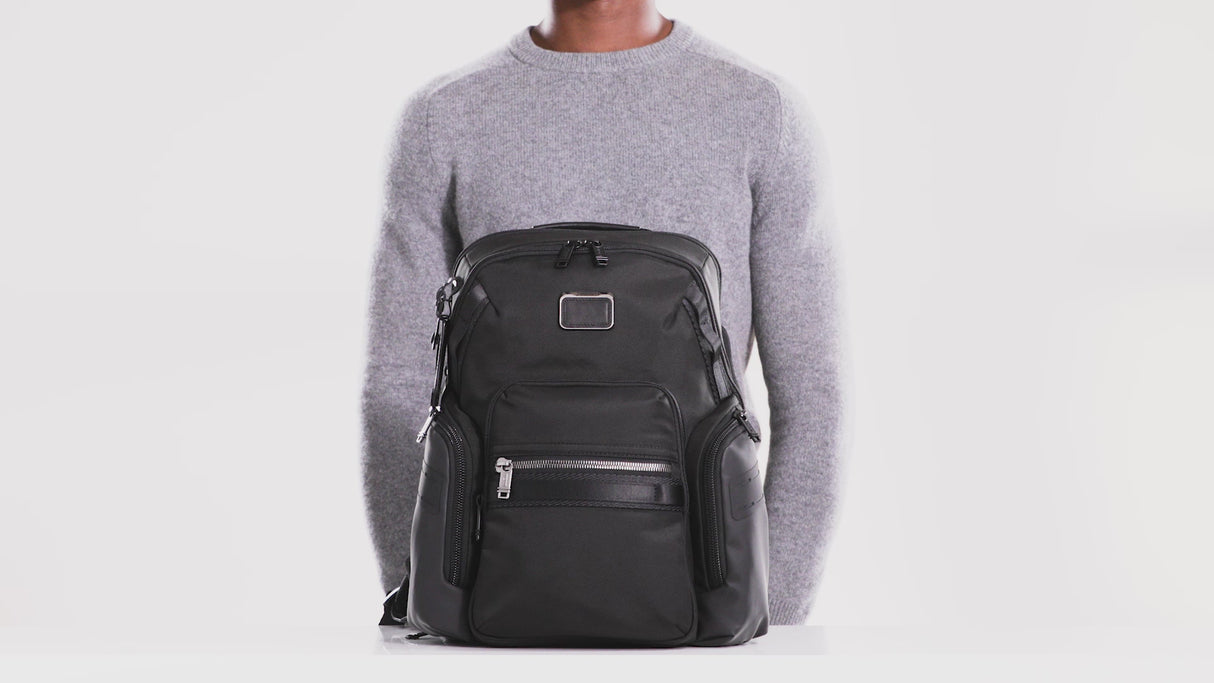 TUMI Alpha Bravo Navigation Leather Backpack
