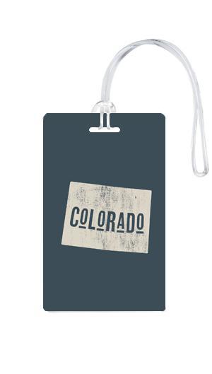 612 My Home State Colorado Luggage Tag