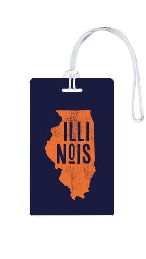 612 My Home State Illinois Luggage Tag-Luggage Pros