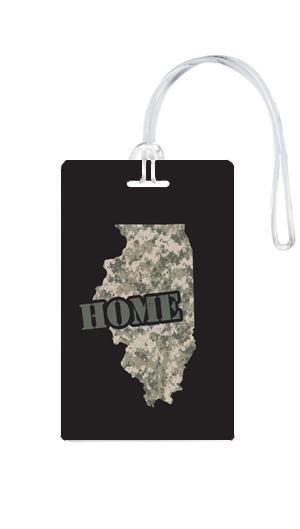 612 My Home State Illinois Luggage Tag-Luggage Pros