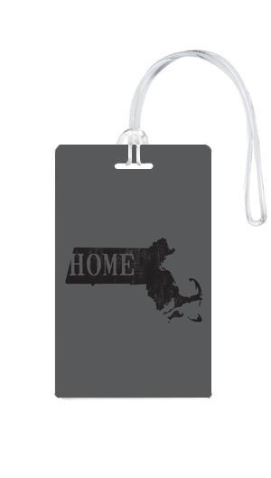 612 My Home State Massachusetts Luggage Tag-Luggage Pros