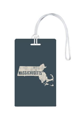 612 My Home State Massachusetts Luggage Tag-Luggage Pros