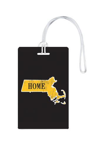 612 My Home State Massachusetts Luggage Tag-Luggage Pros
