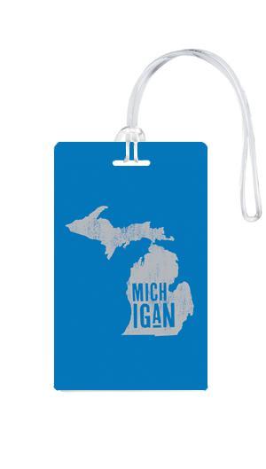 612 My Home State Michigan Luggage Tag-Luggage Pros