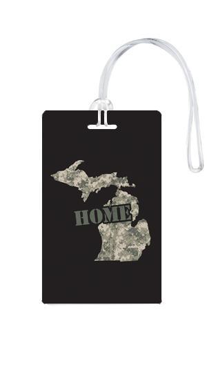 612 My Home State Michigan Luggage Tag-Luggage Pros