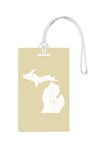 612 My Home State Michigan Luggage Tag-Luggage Pros