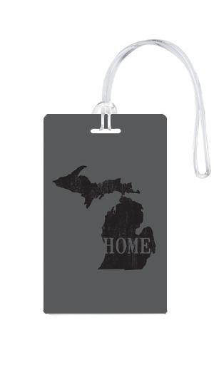 612 My Home State Michigan Luggage Tag-Luggage Pros