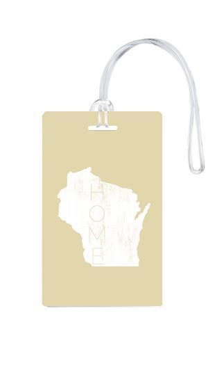 612 My Home State Wisconsin Luggage Tag-Luggage Pros