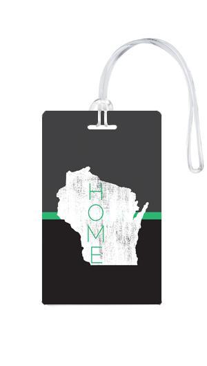 612 My Home State Wisconsin Luggage Tag-Luggage Pros