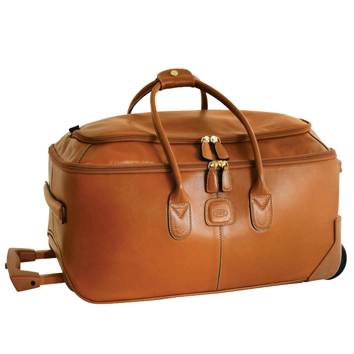 Brics Life Pelle 21" Carry On Rolling Duffle