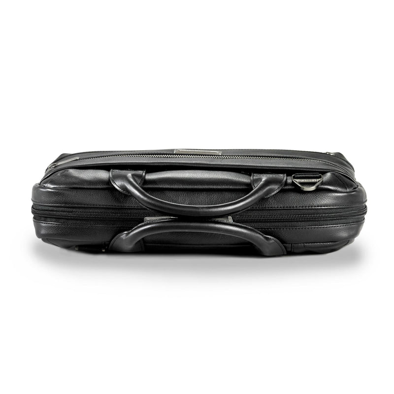 Briggs & Riley @Work Leather Slim Brief-Luggage Pros