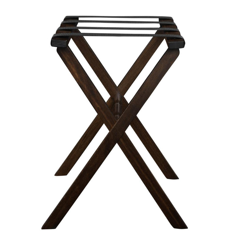 Gatehouse Furniture Luggage Rack - Straight Wood Leg with 4 Nylon Straps