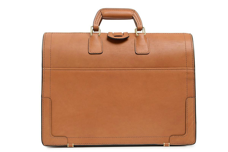 Korchmar Classics Churchill Belting Leather Briefcase