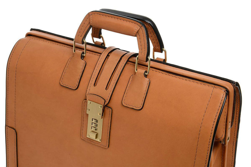 Korchmar Classics Churchill Belting Leather Briefcase