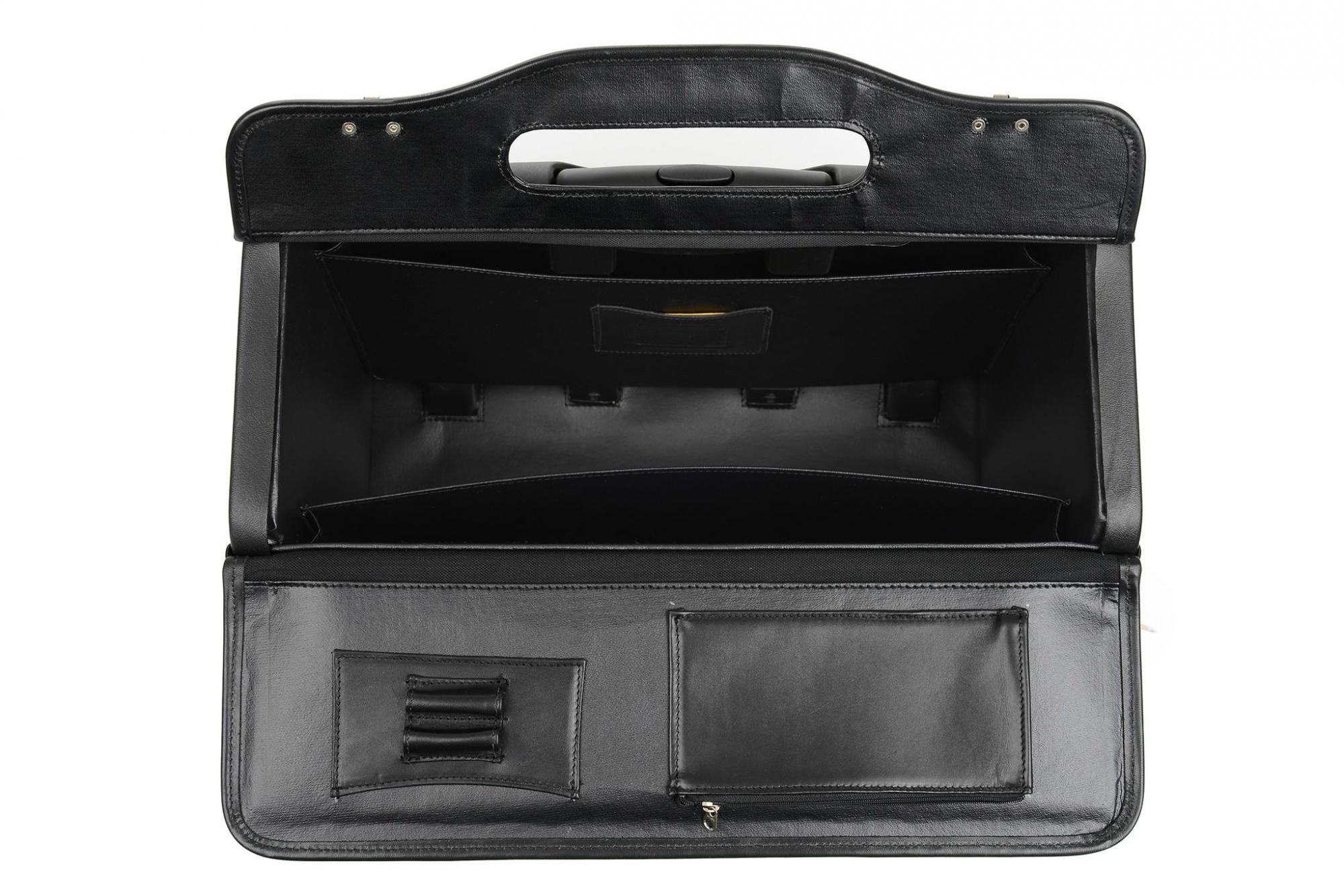 Korchmar Classics MobileMax Leather Wheeled Catalog Case Luggage Pros