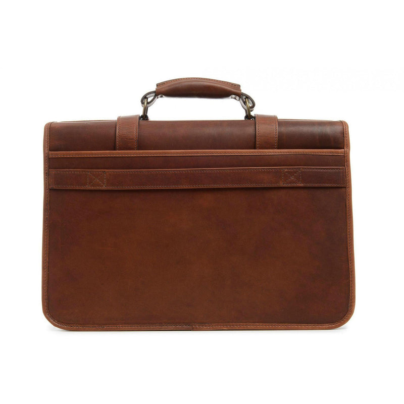 Korchmar Garfield Leather Laptop Messenger - Espresso-Luggage Pros