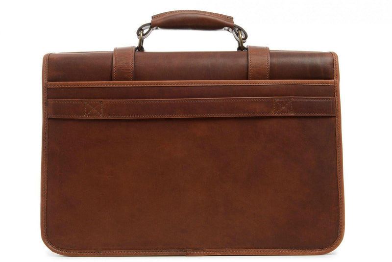Korchmar Garfield Leather Laptop Messenger - Espresso-Luggage Pros