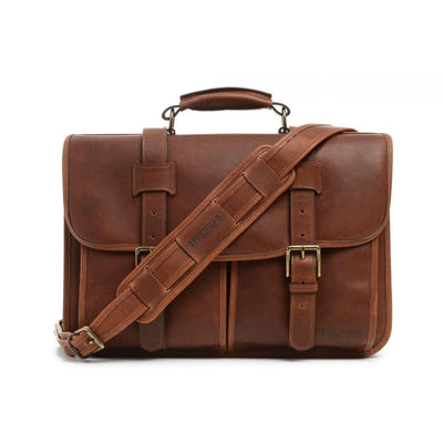 Korchmar Garfield Leather Laptop Messenger - Espresso