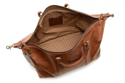 Korchmar Lux Twain Pull Leather Weekender