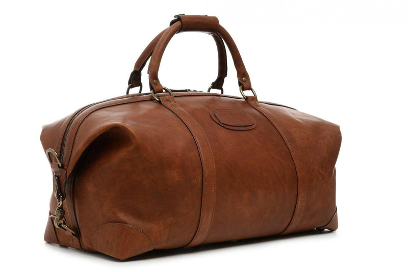 Korchmar Lux Twain Pull Leather Weekender