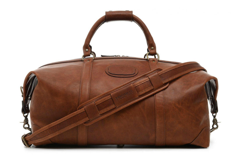 Korchmar Lux Twain Pull Leather Weekender