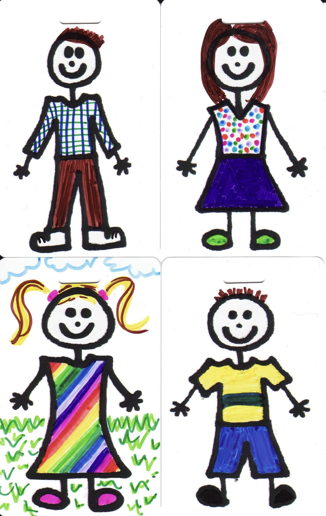 Luggage Pros Color Your Family Luggage Tag - Boy-Luggage Pros