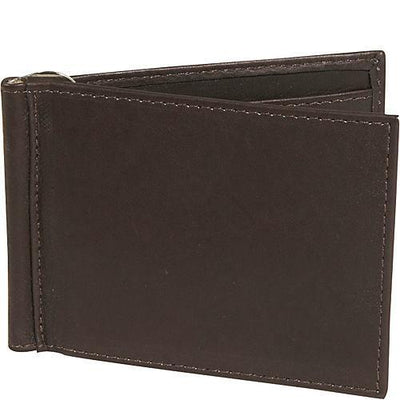 Piel Leather Bi-Fold Money Clip Wallet