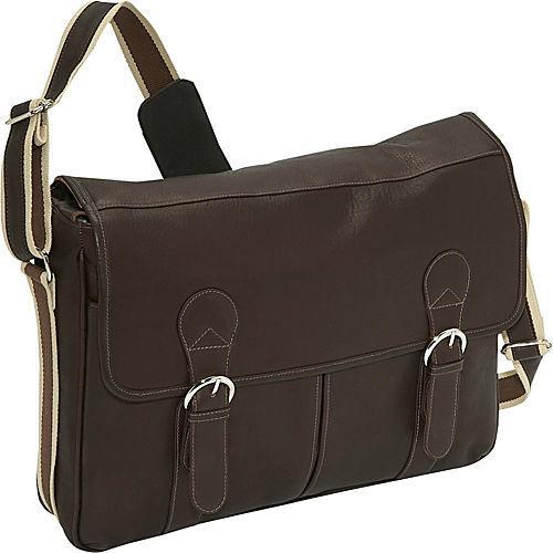 Piel Leather Classic Expandable Messenger Bag