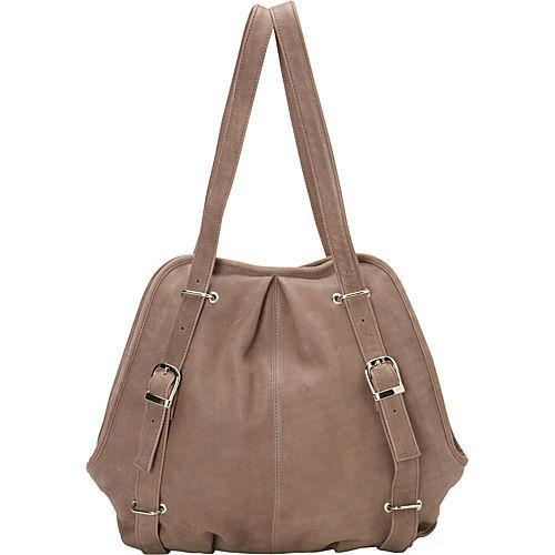 Piel Leather Convertible Buckle Backpack/Shoulder Bag