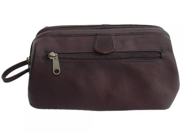 Piel Leather Deluxe Top Frame Traveling Kit