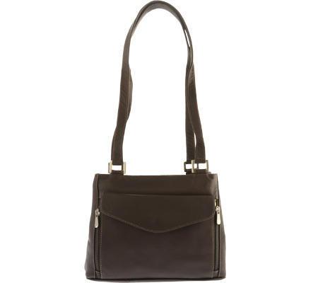 Piel Leather Double Compartment Shoulder Bag