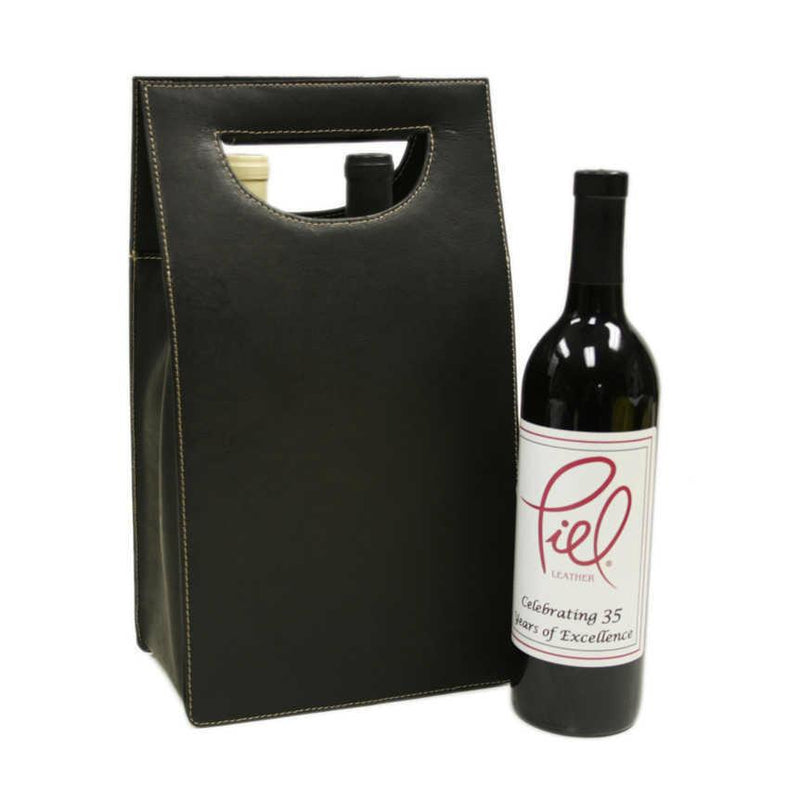 Piel Leather Double Wine Carrier