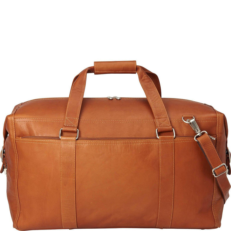 Piel Leather Extra Large Zip-Pocket Duffel