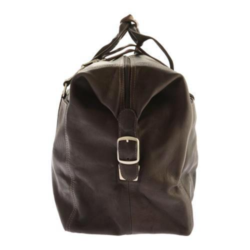 Piel Leather Extra Large Zip-Pocket Duffel