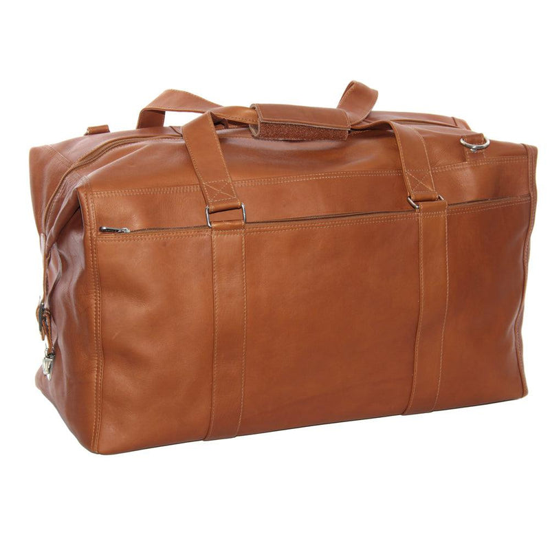 Piel Leather Extra Large Zip-Pocket Duffel