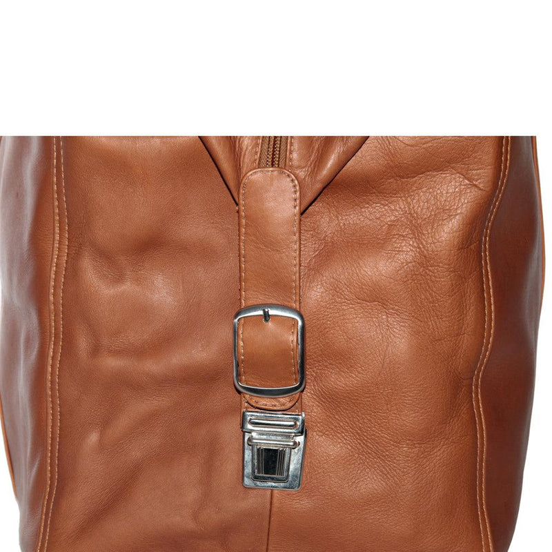 Piel Leather Extra Large Zip-Pocket Duffel
