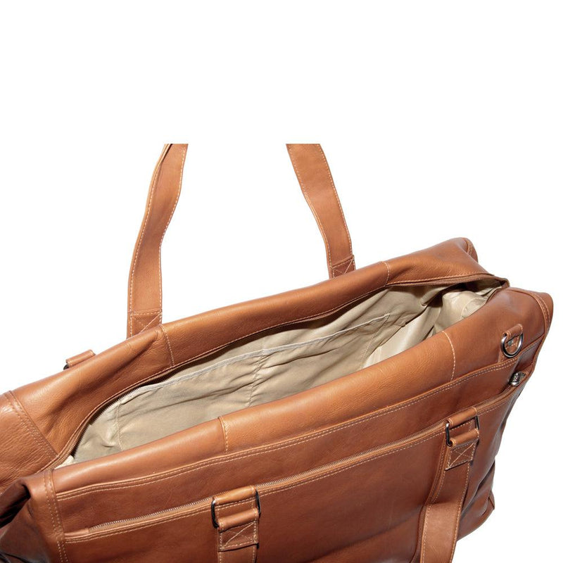 Piel Leather Extra Large Zip-Pocket Duffel