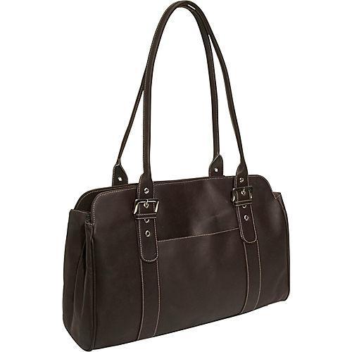 Piel Leather Ladies Buckle Business Tote