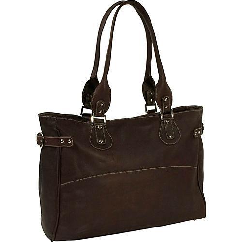 Piel Leather Large Ladies Side Strap Tote