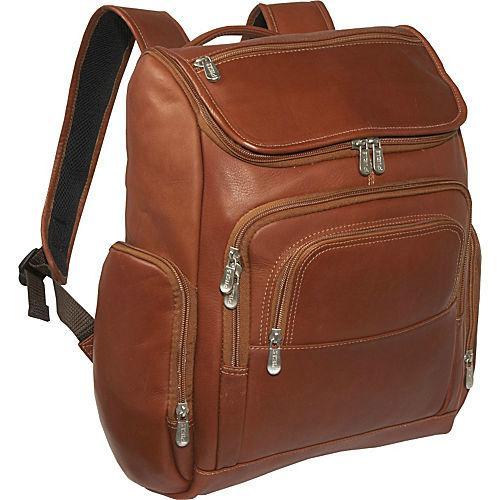 Piel Leather Multi-Pocket Laptop Backpack
