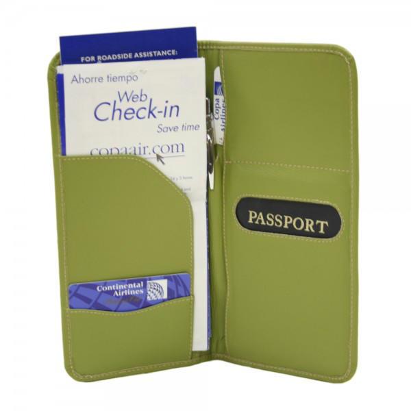 Piel Leather Passport/Ticket Holder